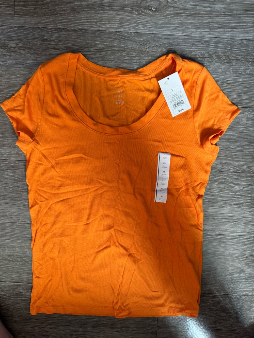 Women's Orange Seamless Stretch Tank Top